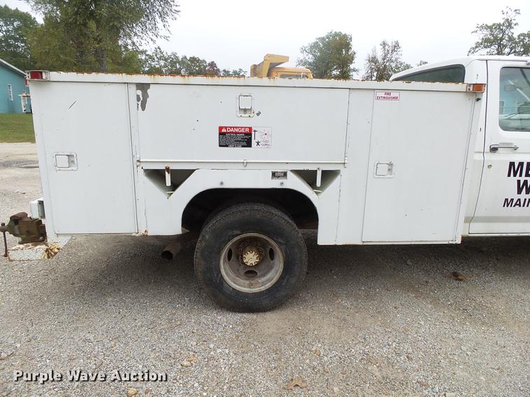 image for item DB7383 1988 Ford F350 utility bed pickup truck