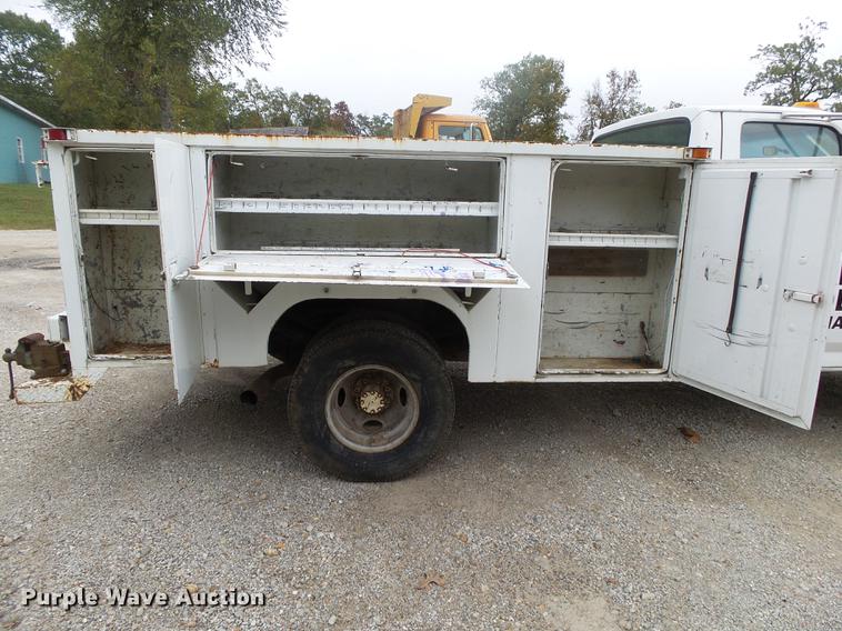 image for item DB7383 1988 Ford F350 utility bed pickup truck