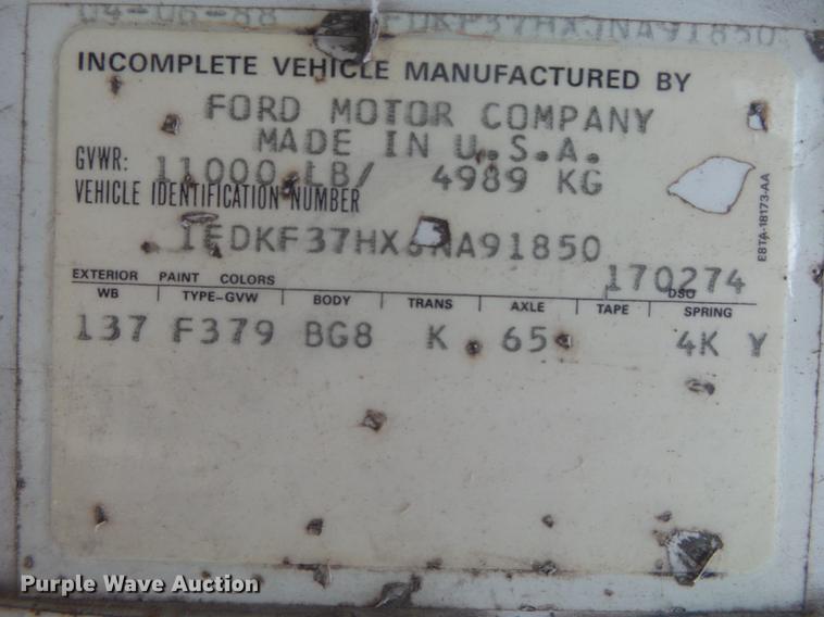 image for item DB7383 1988 Ford F350 utility bed pickup truck