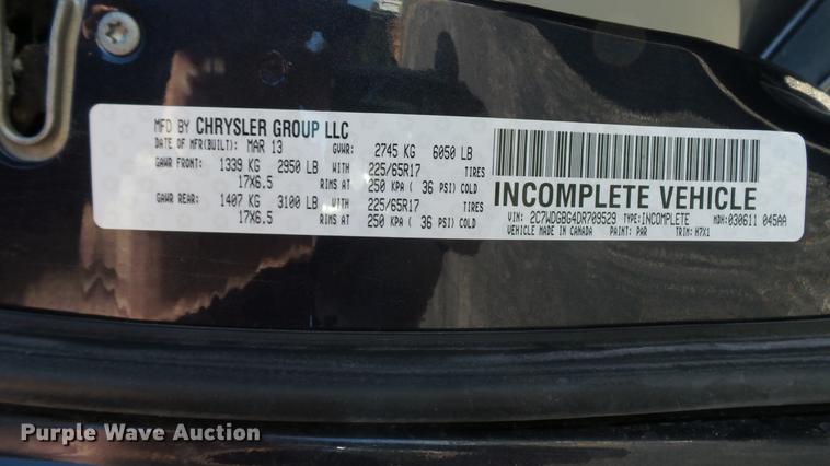 image for item DC1000 2013 Dodge Grand Caravan van