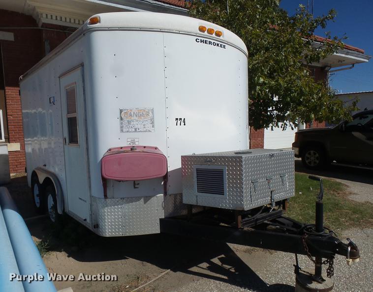 image for item DC3790 2001 Cherokee enclosed cargo trailer