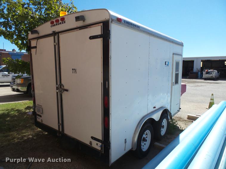 image for item DC3790 2001 Cherokee enclosed cargo trailer