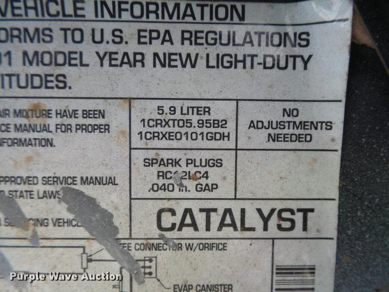 image for item DC3792 2001 Dodge Durango SUV