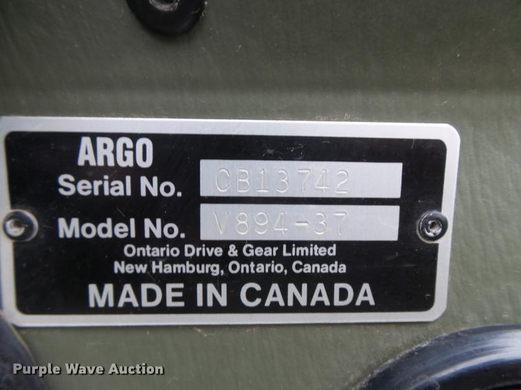 image for item DC3801 1997 Argo V894-37 Conquest amphibious vehicle
