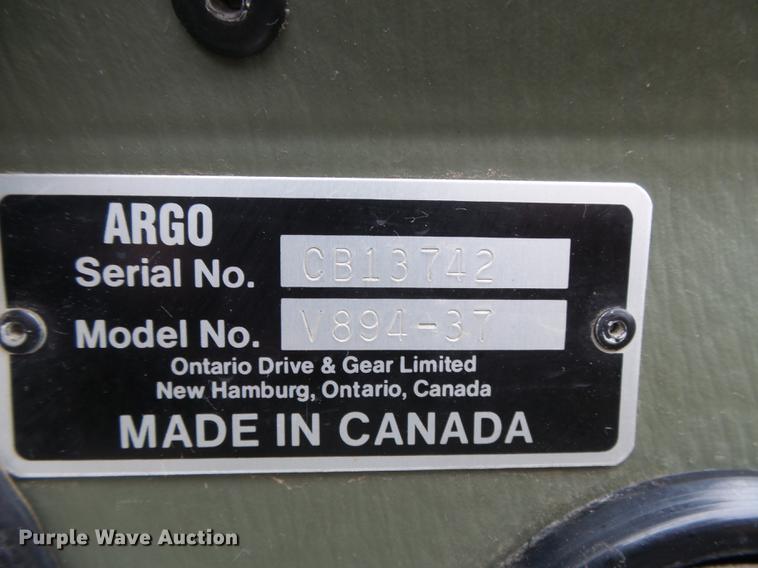 image for item DC3801 1997 Argo V894-37 Conquest amphibious vehicle
