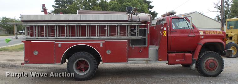 image for item DC3825 1985 GMC 7000 fire truck