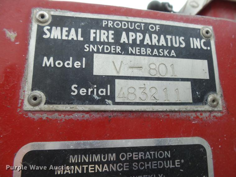 image for item DC3825 1985 GMC 7000 fire truck