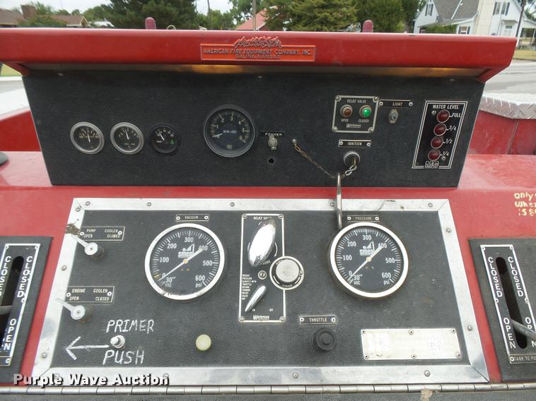 image for item DC3825 1985 GMC 7000 fire truck