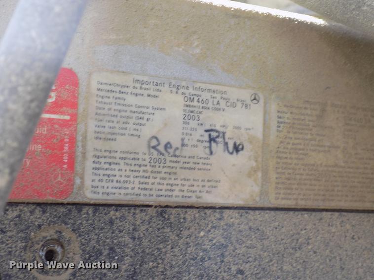 image for item DC4792 2004 Sterling LT9513 roll off truck