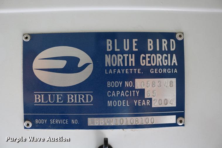 image for item DD0069 2004 Blue Bird Vision school bus