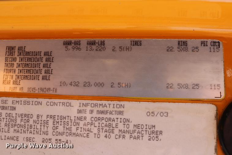 image for item DD0104 2004 Sterling L7500 dump truck