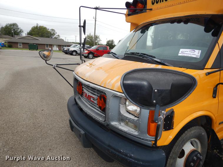 image for item DD0829 2002 GMC Savana G3500 Cargo Thomas school bus