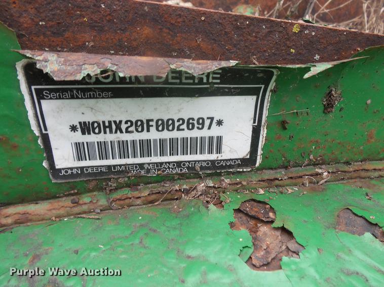 image for item DE9354 John Deere HX20 rotary mower