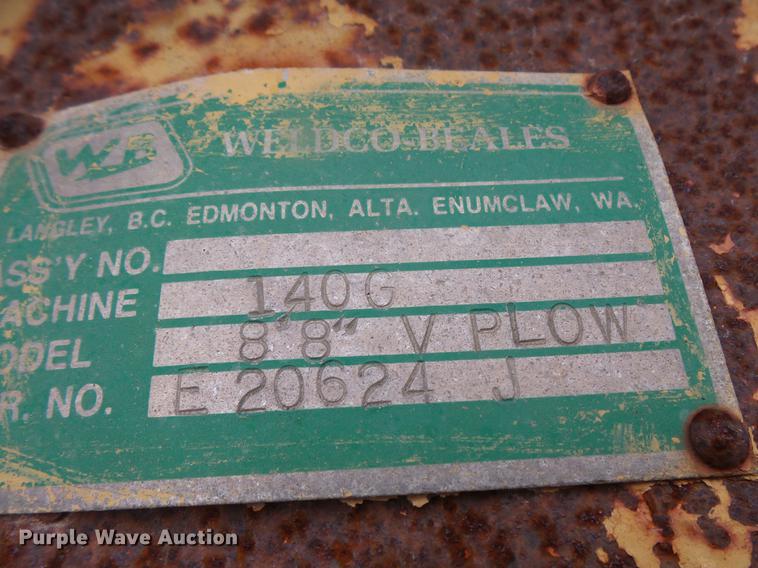 image for item DE9356 Weldco V-plow