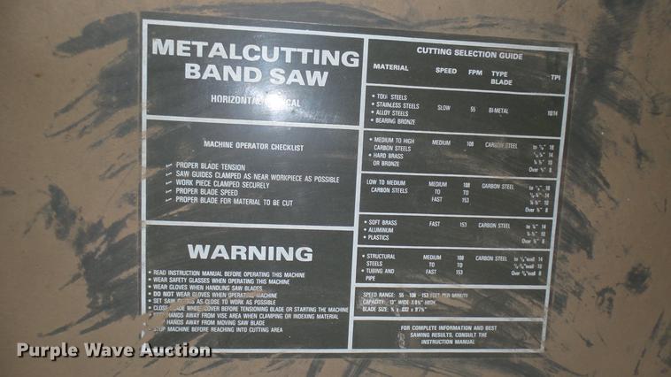 image for item DW9088 Ramco RS-90 metal cutting bandsaw