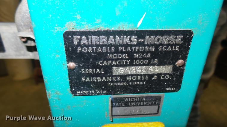 image for item DW9242 Fairbanks-Morse 1124A platform scale