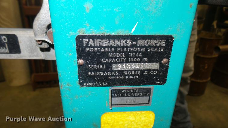 image for item DW9242 Fairbanks-Morse 1124A platform scale