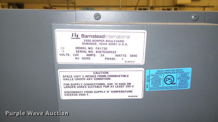 image for item DW9244 Barnstead International FA1730 muffle furnace