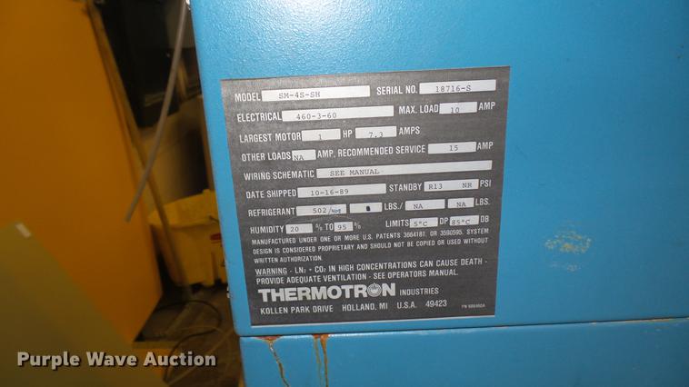 image for item DW9245 Thermatron SM-4S-SH temperature/humidity chamber