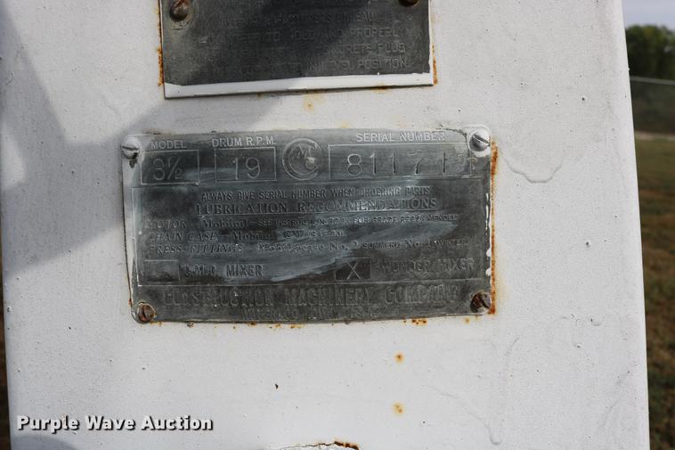 image for item DW9805 Wander Construction Machinery Co. 3 1/2 mixer