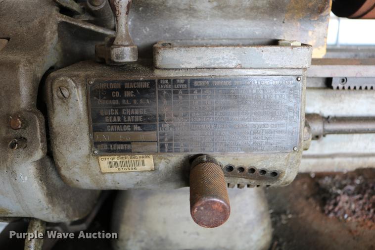 image for item DW9812 Sheldon Machine Co. Inc. lathe