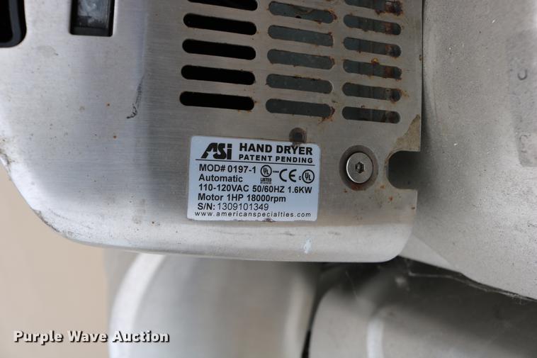 image for item DW9851 (27) hand dryers