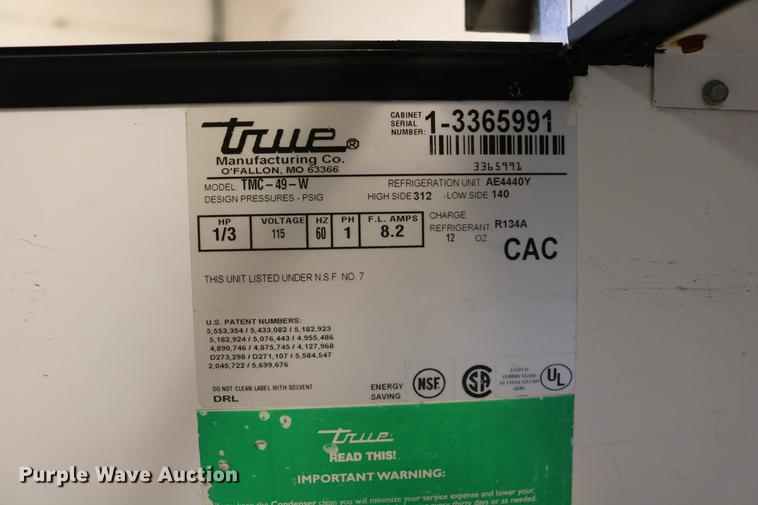 image for item DW9884 True Manufacturing Co. milk cooler