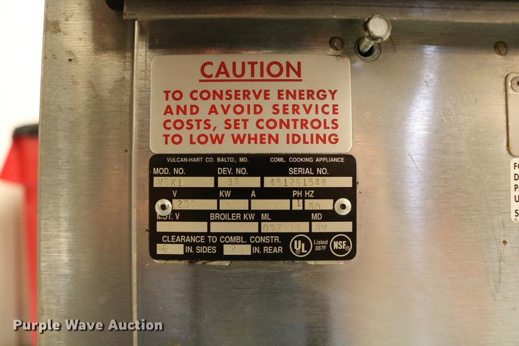 image for item DW9886 Vulcan VEX1 hot plate