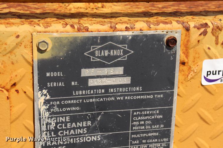 image for item ED9553 1972 Blaw-Knox PF-65 paver