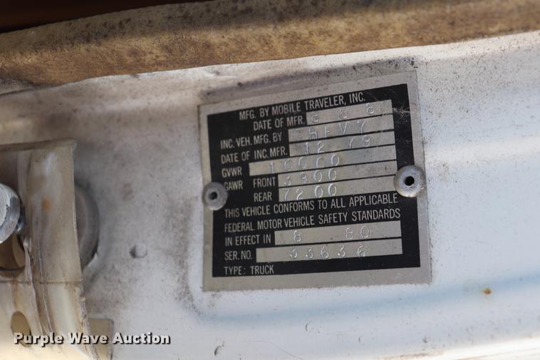 image for item ED9601 1981 Chevrolet 30 box truck