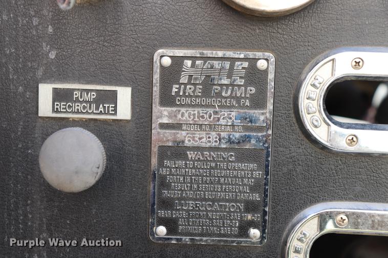 image for item ED9627 1993 Sutphen fire truck