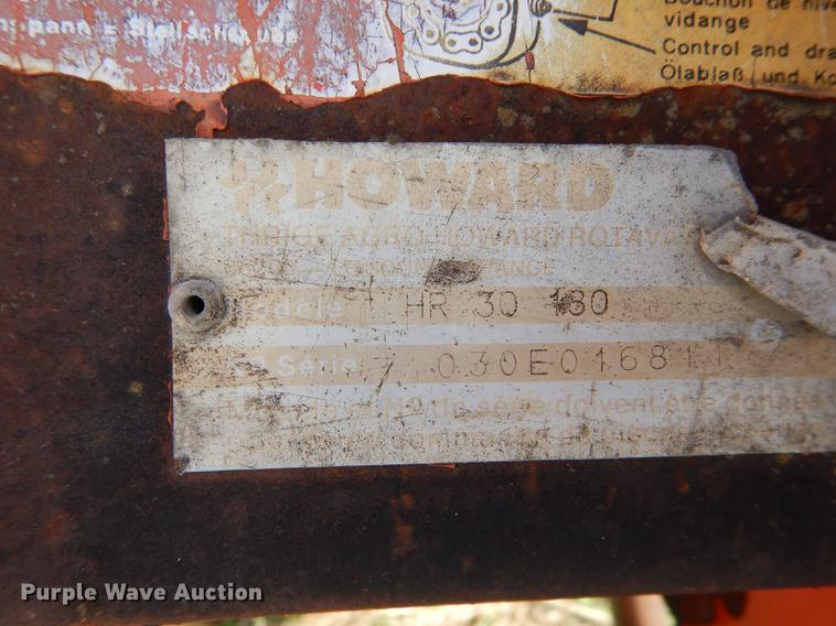 image for item EE9118 1989 Howard HR30180 rotovator tiller