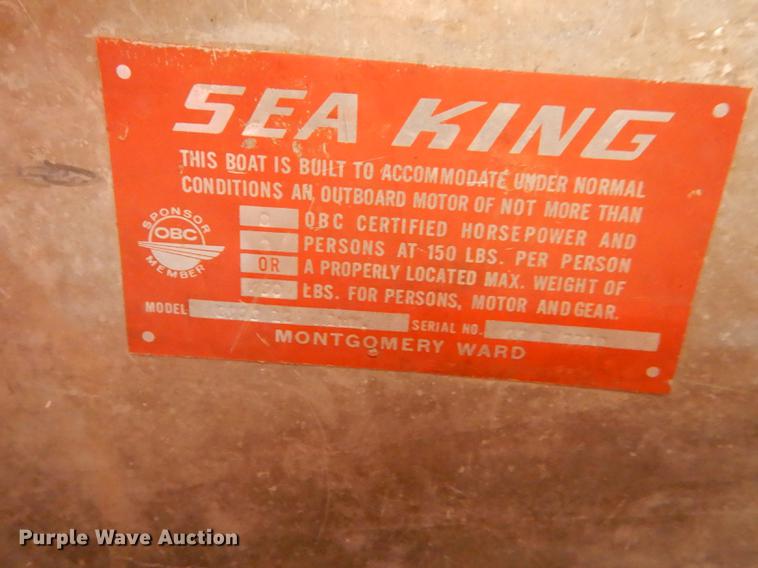 image for item EE9161 2010 Sea King aluminum boat