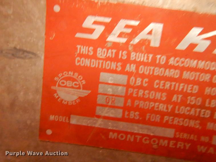 image for item EE9161 2010 Sea King aluminum boat