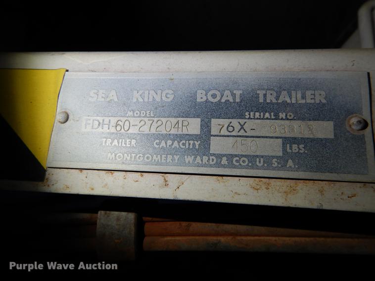 image for item EE9161 2010 Sea King aluminum boat