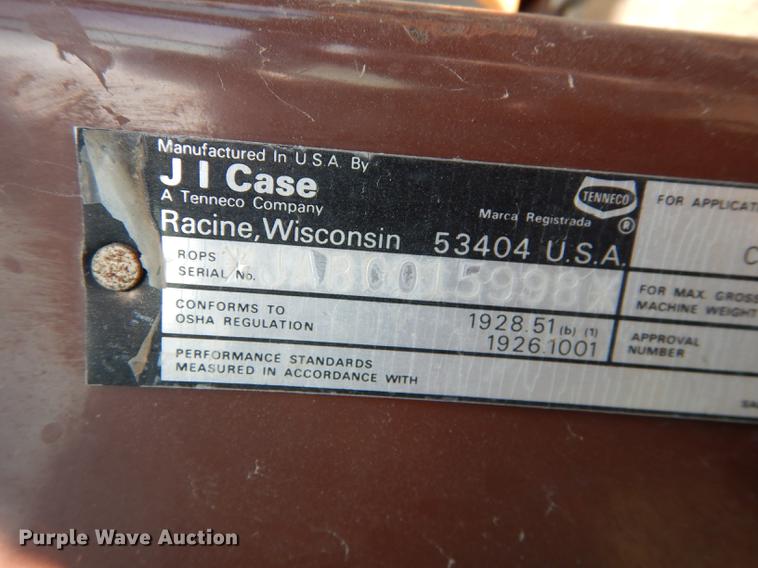 image for item J5658 1991 Case 580K Construction King backhoe