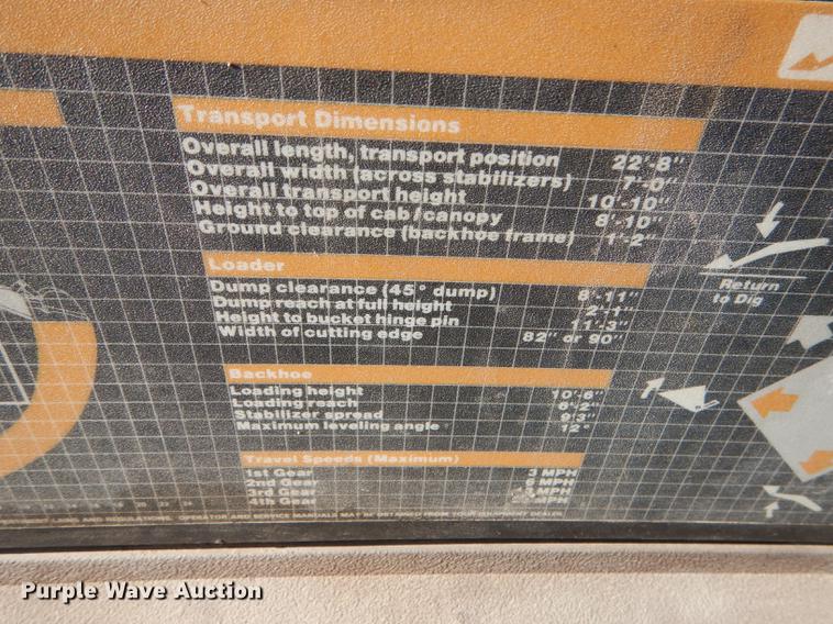 image for item J5658 1991 Case 580K Construction King backhoe