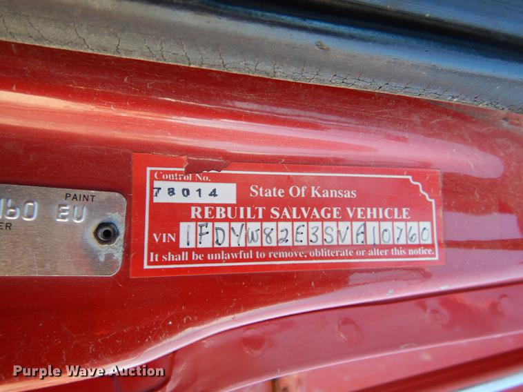 image for item K5857 1995 Ford L8000 dump truck