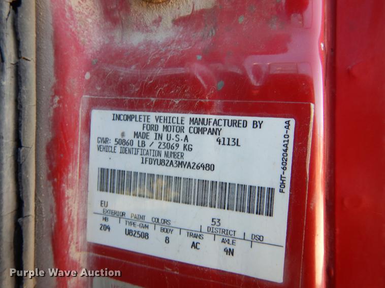 image for item K5858 1991 Ford L8000 dump truck