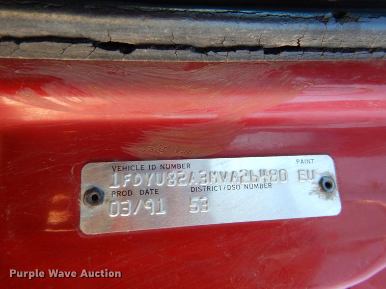 image for item K5858 1991 Ford L8000 dump truck