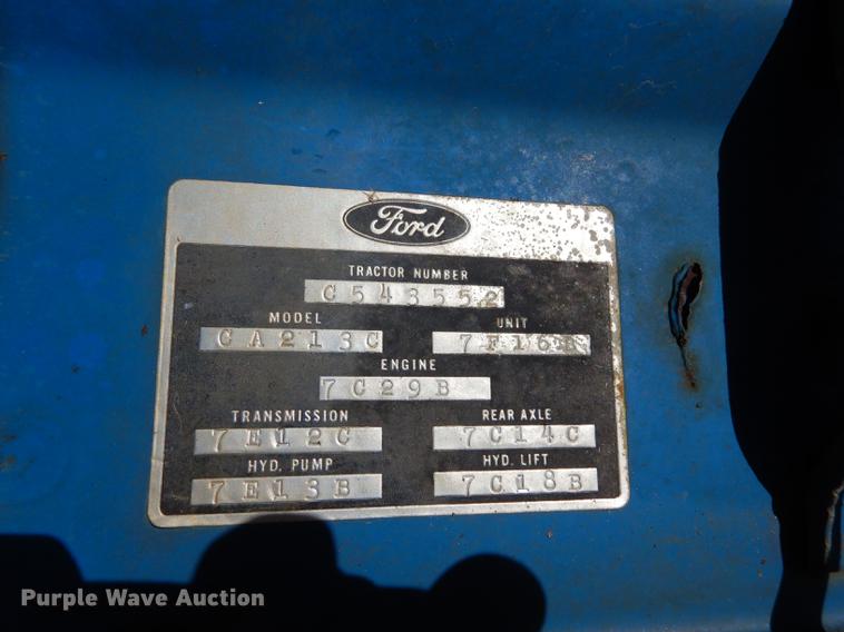 image for item K5860 1977 Ford 3600 tractor