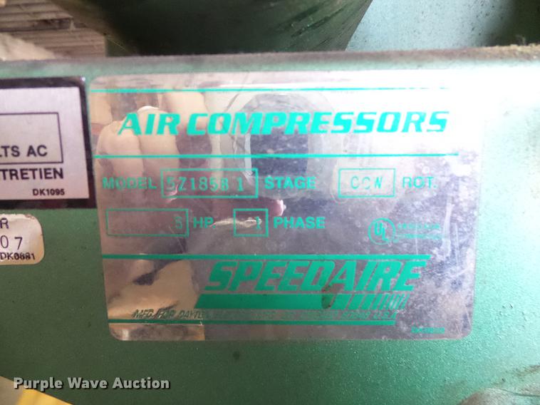 image for item AZ9407 Speedaire 52185B1 air compressor