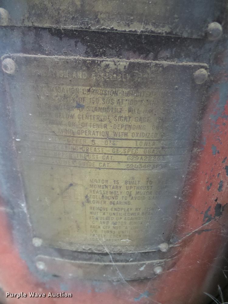 image for item AZ9413 GE vertical shaft turbine pump