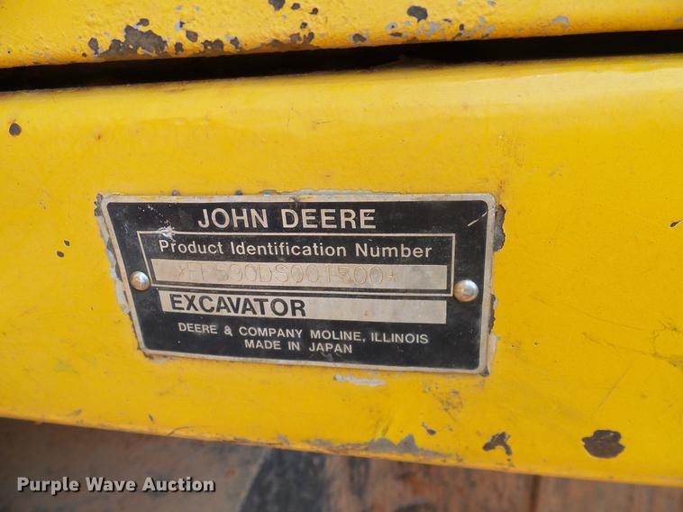 image for item DA6906 1991 John Deere 590D excavator