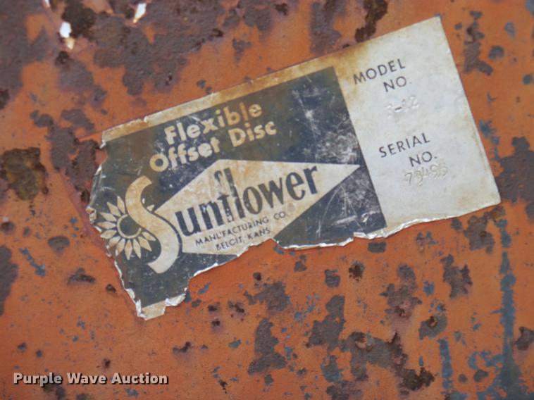 image for item DA6907 Sunflower F12 off-set disk