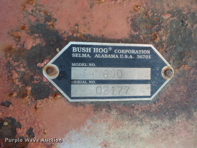 image for item AY9673 Bush Hog FTH600 finish mower
