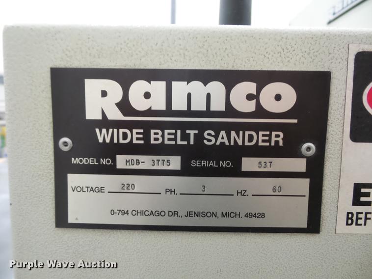 image for item DA0807 Ramco MBD-3775 belt sander/brush
