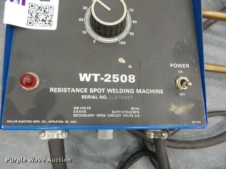 image for item DA0808 Miller WT-2508 resistance spot welding machine