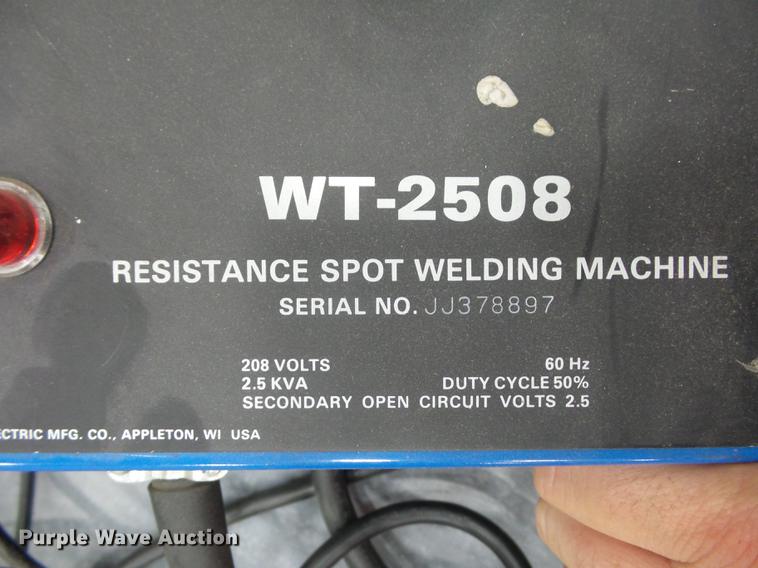 image for item DA0808 Miller WT-2508 resistance spot welding machine
