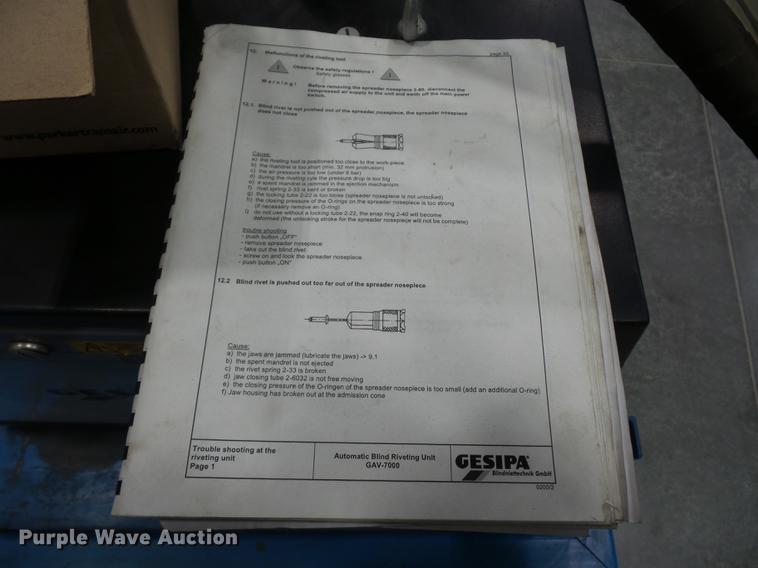 image for item DA0809 Gesipa 7000 automatic rivet machine